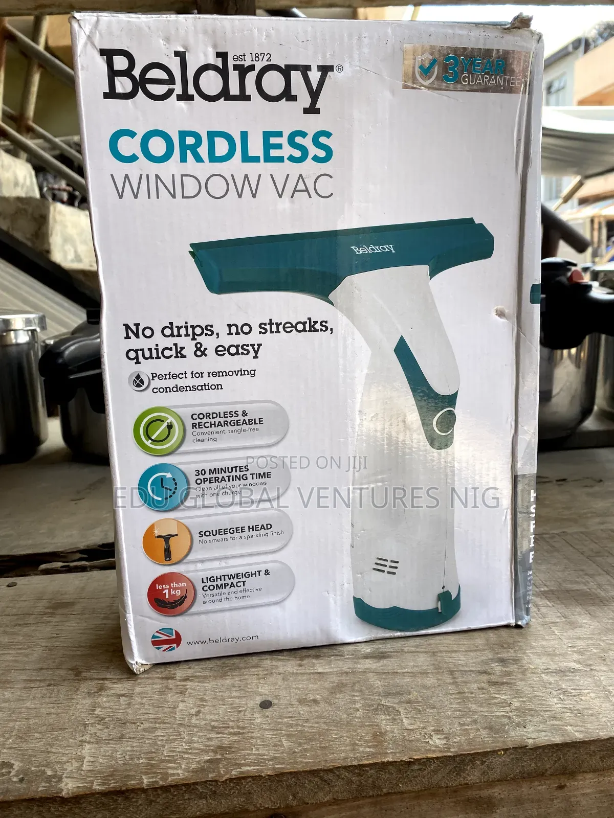 Beldray Cordless Window Vacuum Cleaner