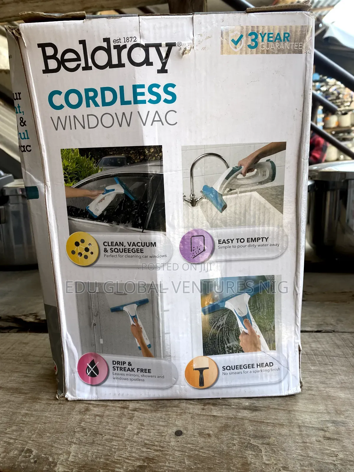 Beldray Cordless Window Vacuum Cleaner