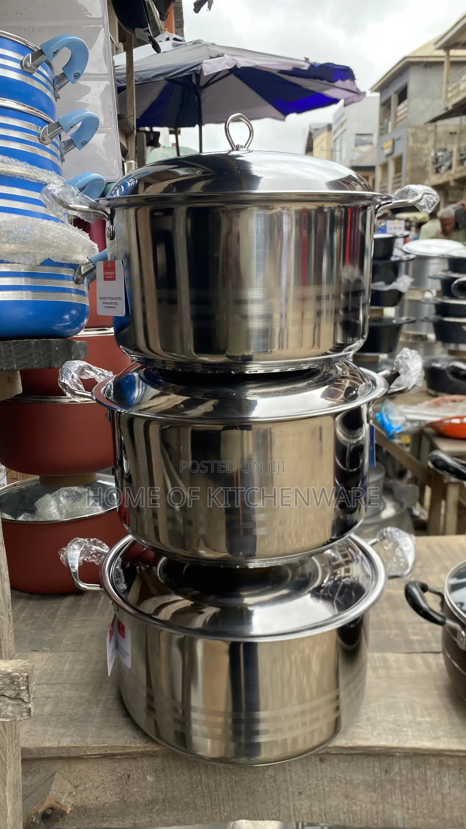 3 PCS Stainless Induction Pot