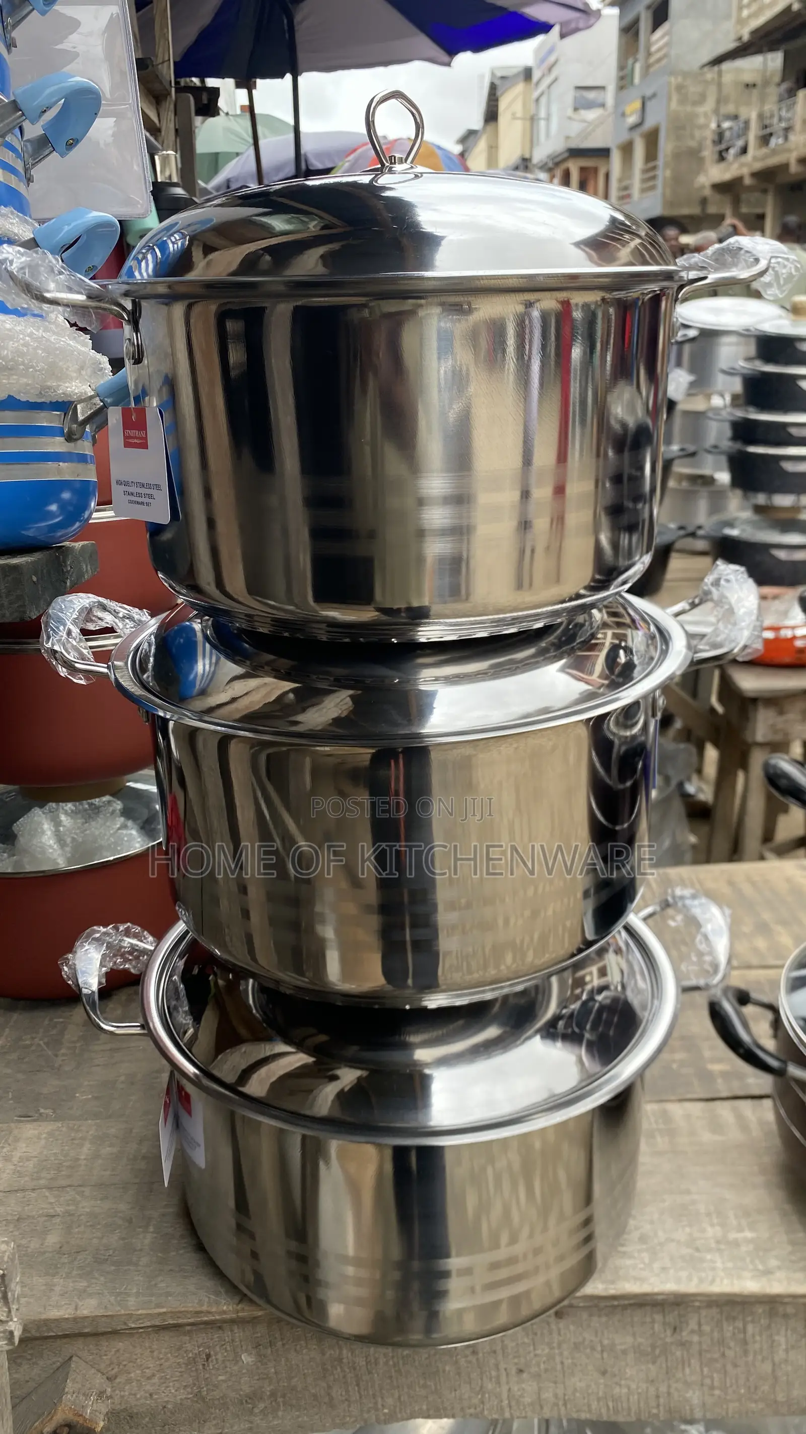 3 PCS Stainless Induction Pot