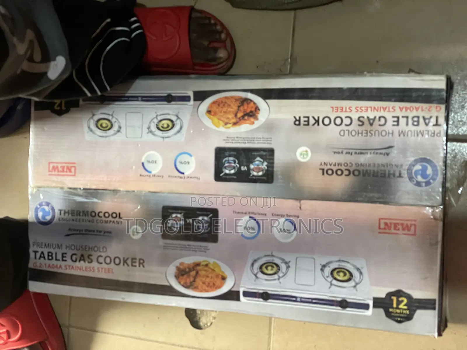 Thermocool 2-Burner Gas Cooker Auto Ignition