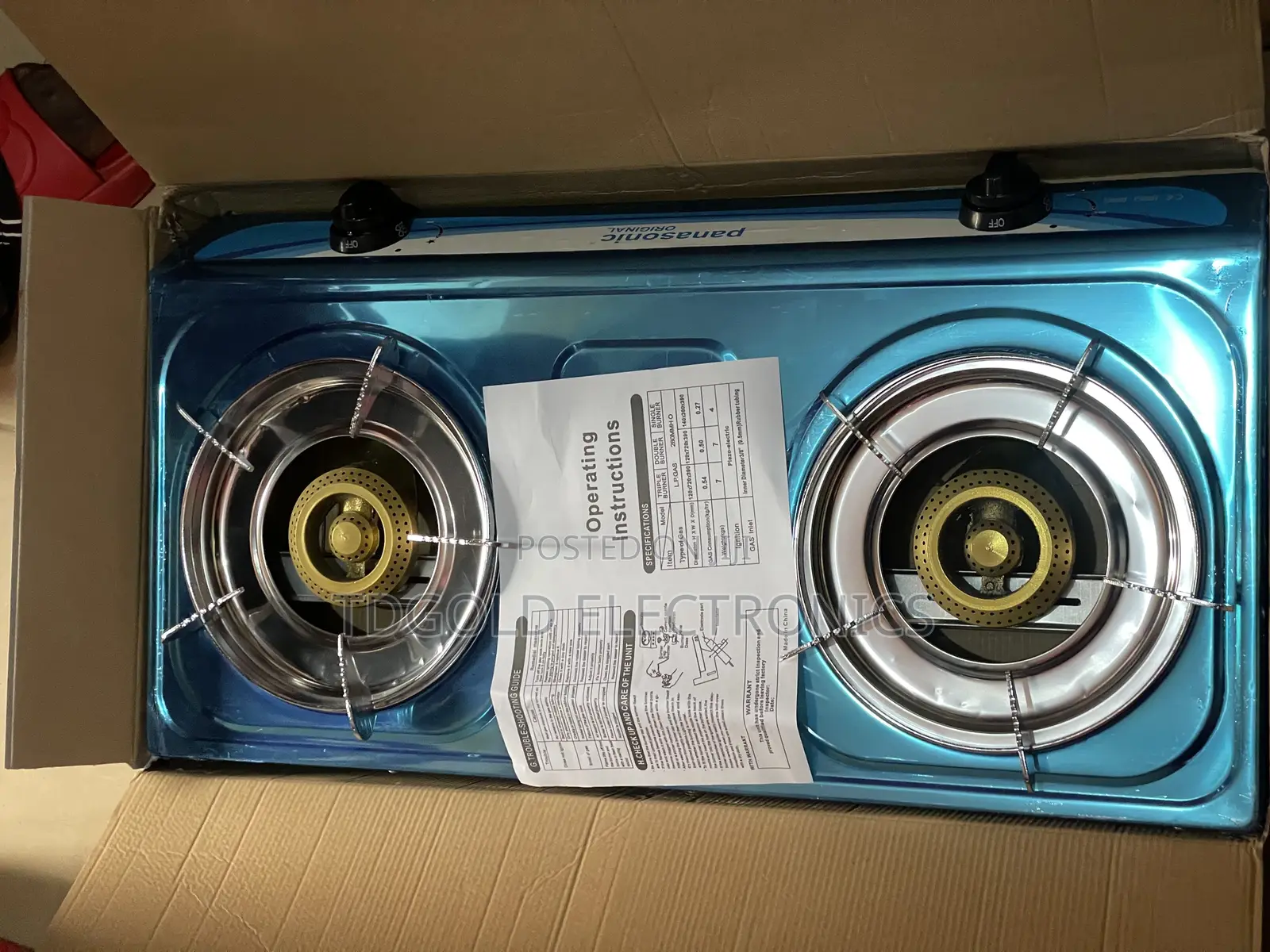 Panasonic 2-Burner Gas Cooker – Auto Ignition