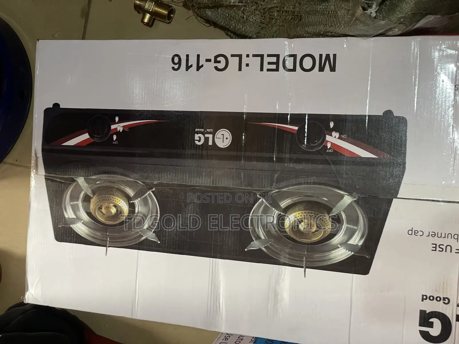 Lg Stainless Steel 2-Burner Gas Cooker – Auto Ignition