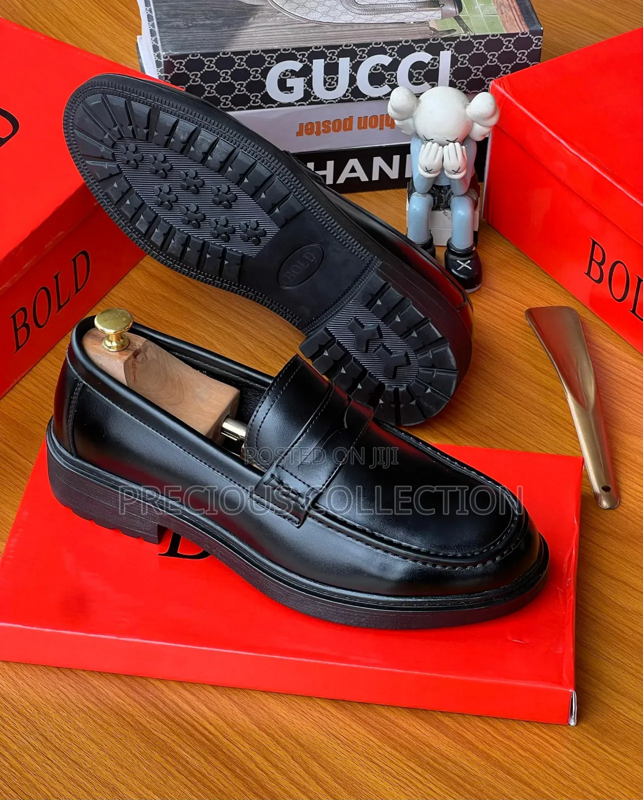Men's Matte Leather Single Sole Shoe