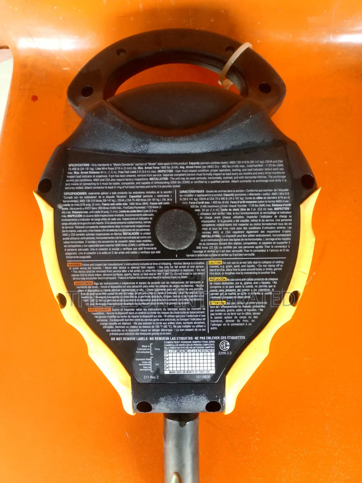 Workman Self-retracting Lanyard/ Fall Arrester