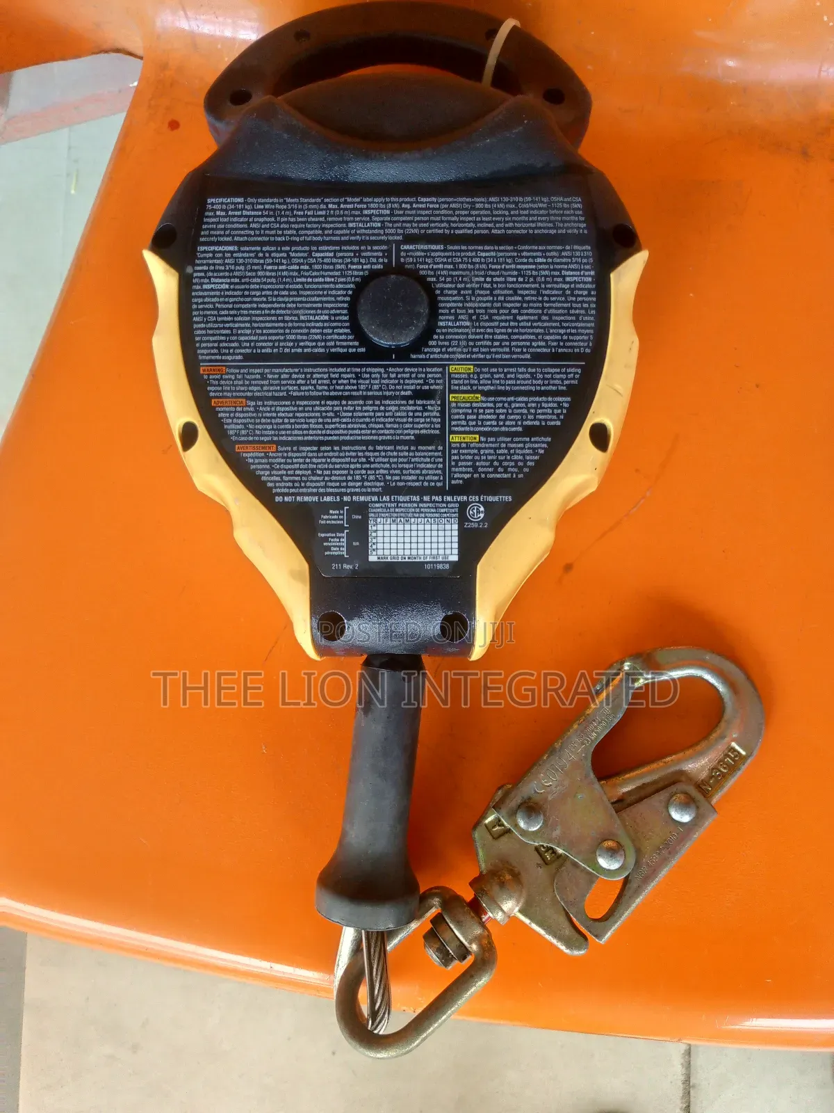 Workman Self-retracting Lanyard/ Fall Arrester