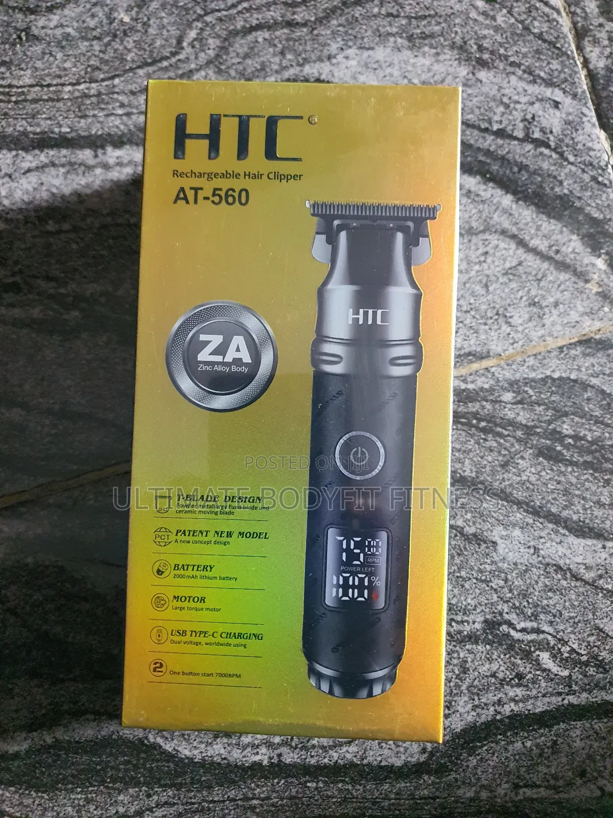 Brand New Htc At-560 Rechargeable Hair Clipper