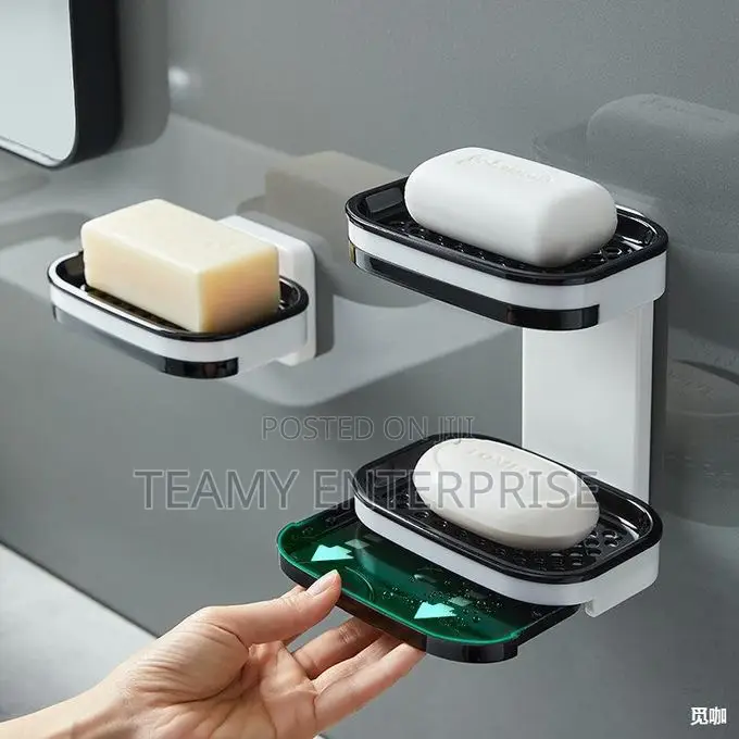 Wall Mounted Double Layers Soap Dish