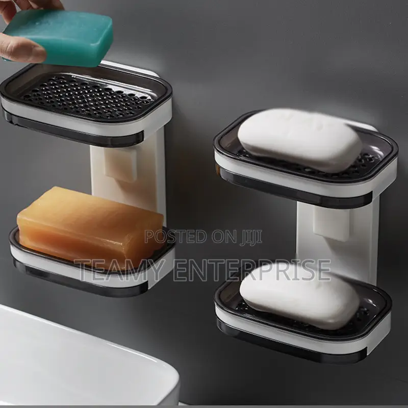 Wall Mounted Double Layers Soap Dish
