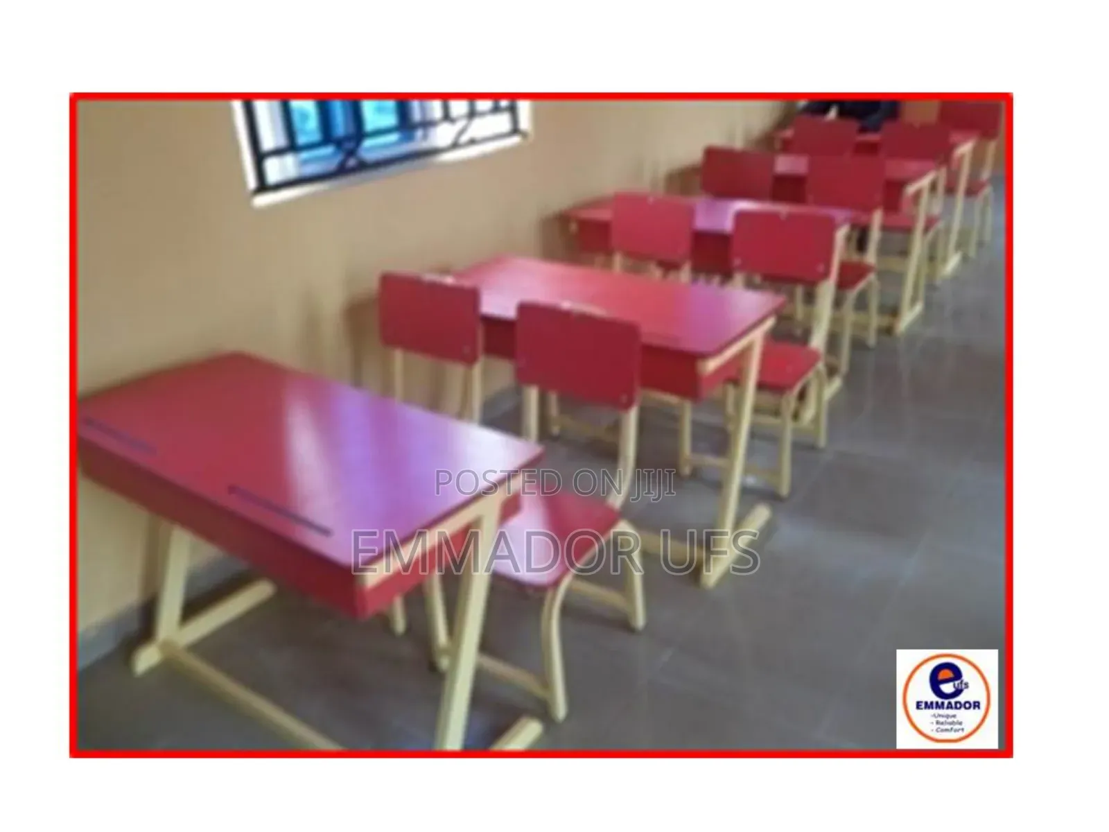 Colourful Desk and Chair for Primary School