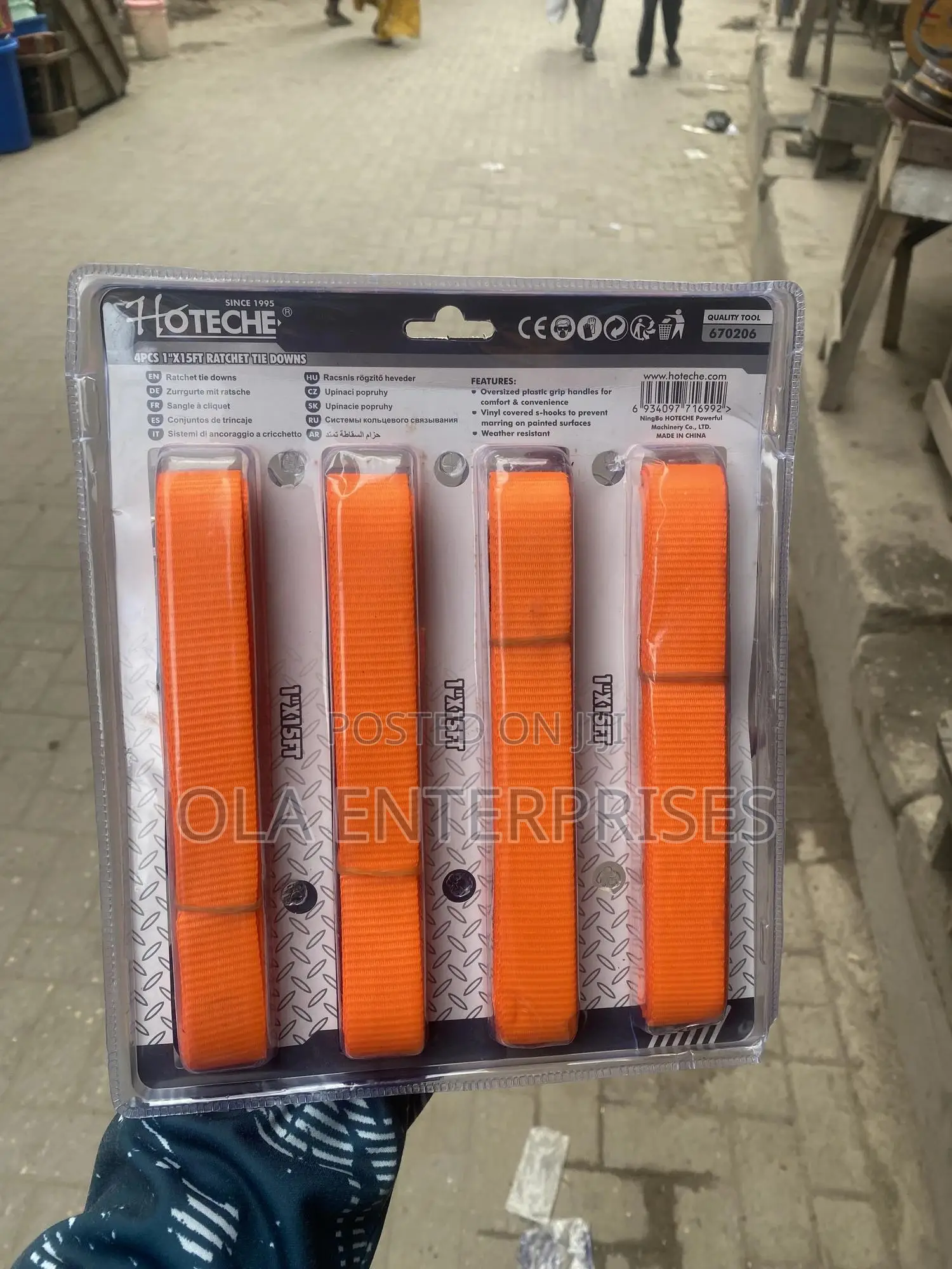1” X 15ft Ratchet Tie Down