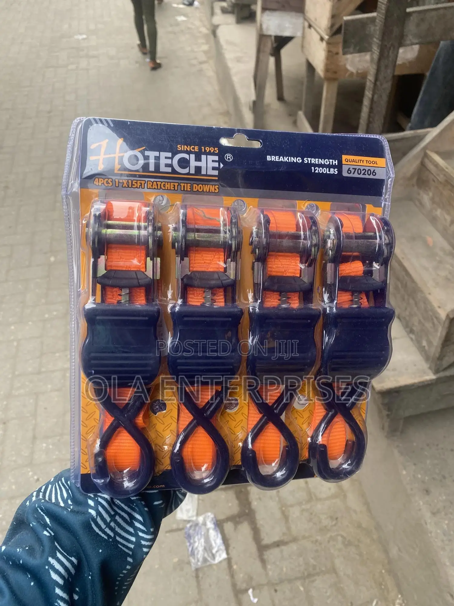 1” X 15ft Ratchet Tie Down