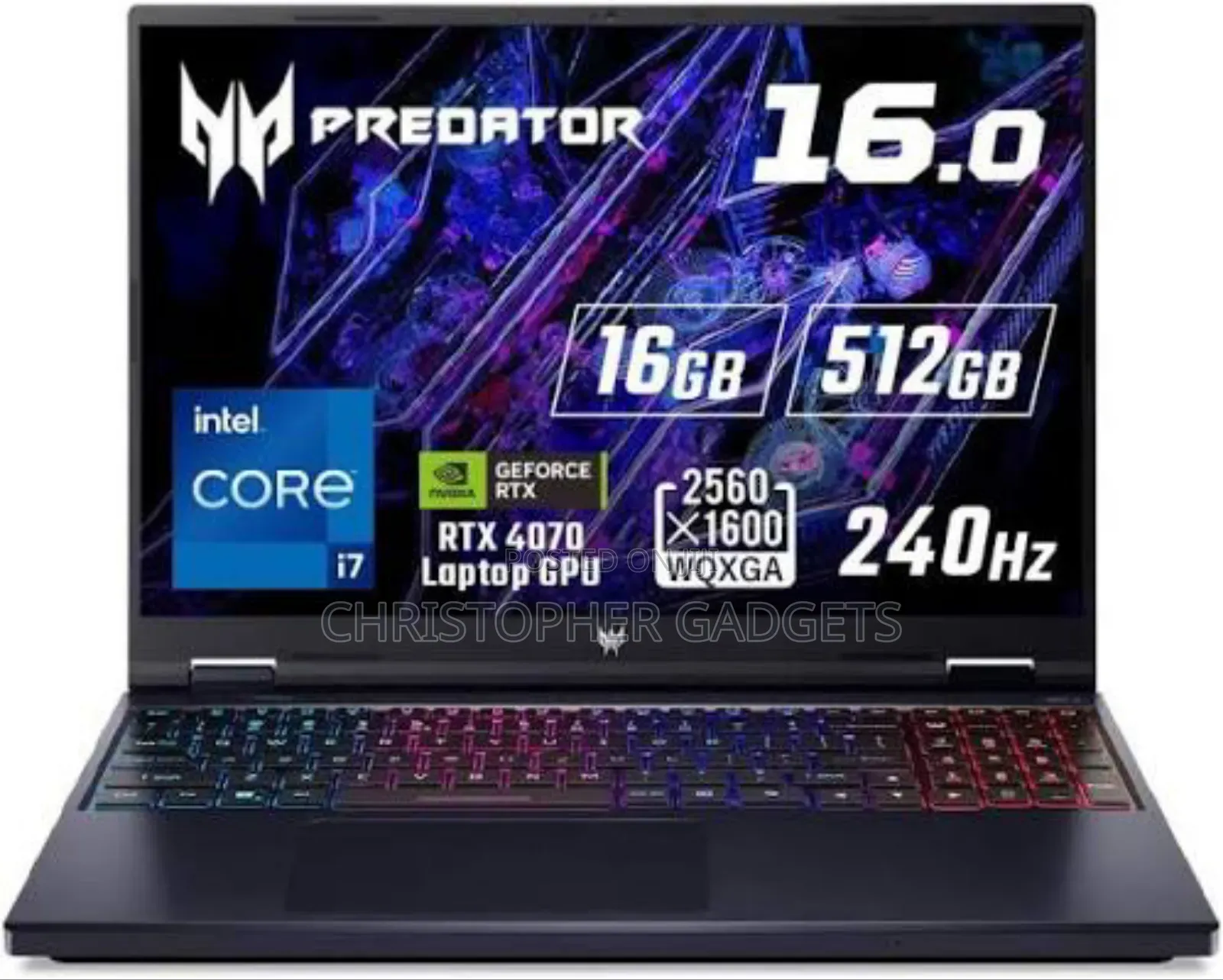 Laptop Acer Predator Helios Neo 16 16GB Intel Core I9 SSD 1T