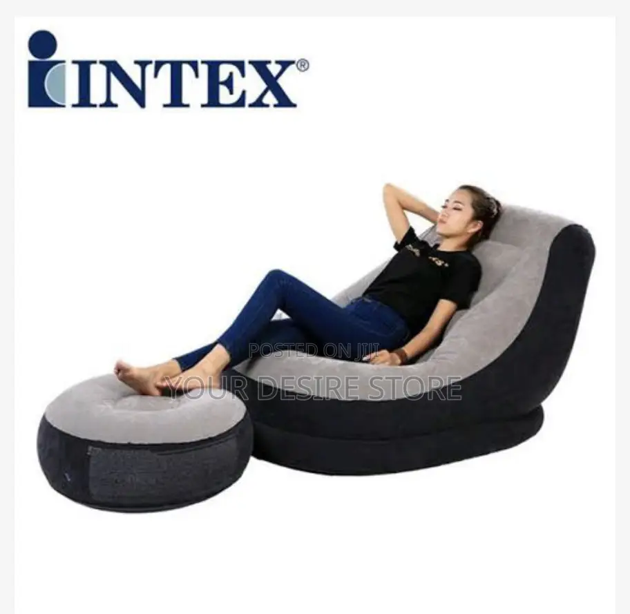 Intex Inflatable Ultra Lounge Chair With Ottoman