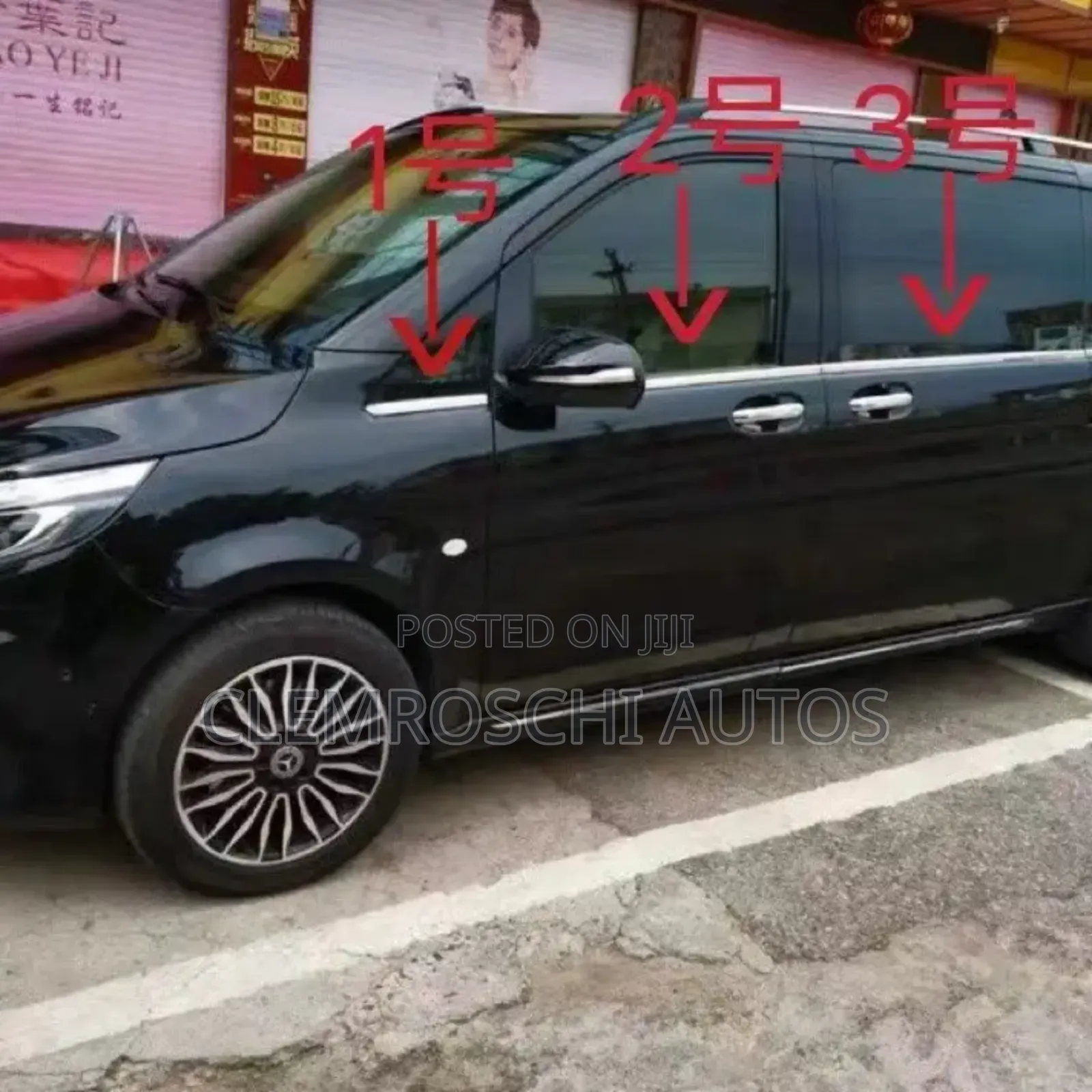 High Quality Certified Complete Side Glass Trim Mercedes Benz Viano
