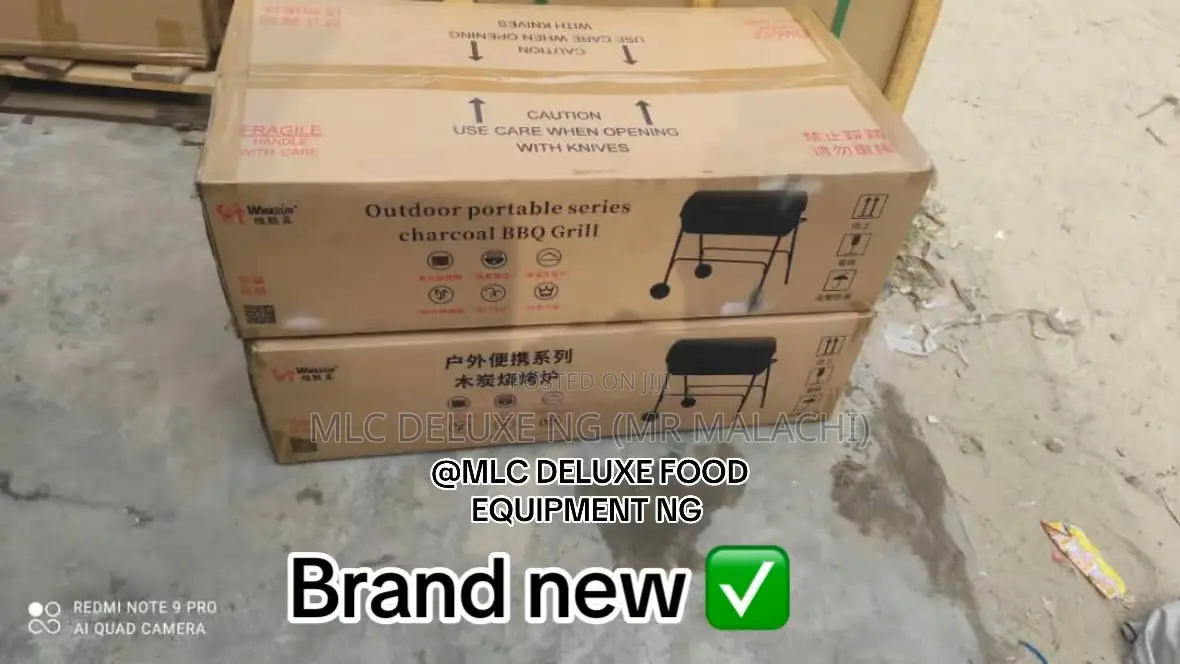 Outdoor Commercial Charcoal Barbecue Griller / Drum Type Bbq Grill