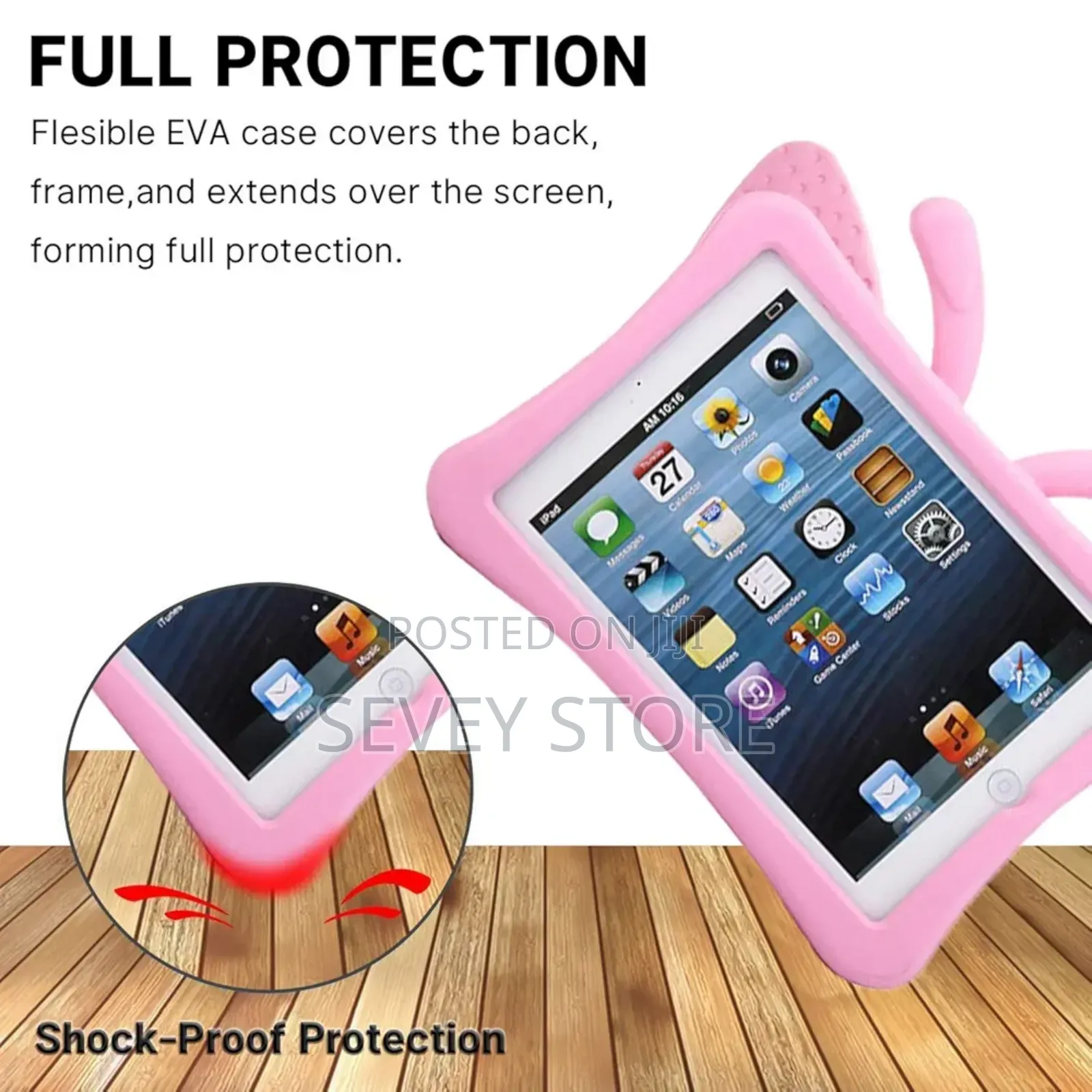 iPad 7 8 10.2 9 3d Cute Butterfly Case for Kids Light Weight Eva Stand
