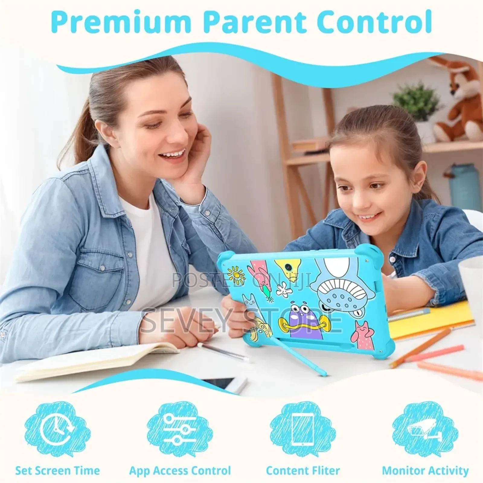 Kids Tablet 7 Inch Tablets for Kids, 32gb Android Toddler Tablet