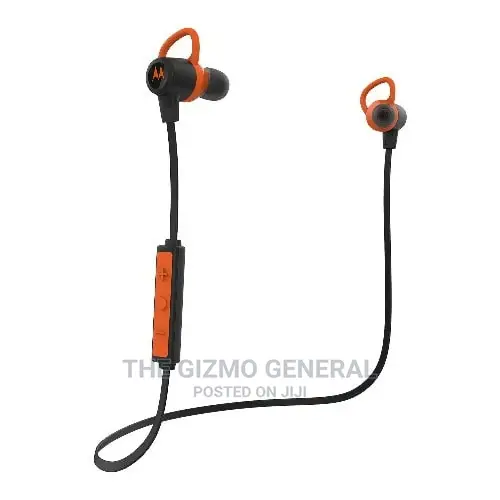 Motorola Fussion Verveloop+ Wireless Bluetooth Earbuds - Orange/Black