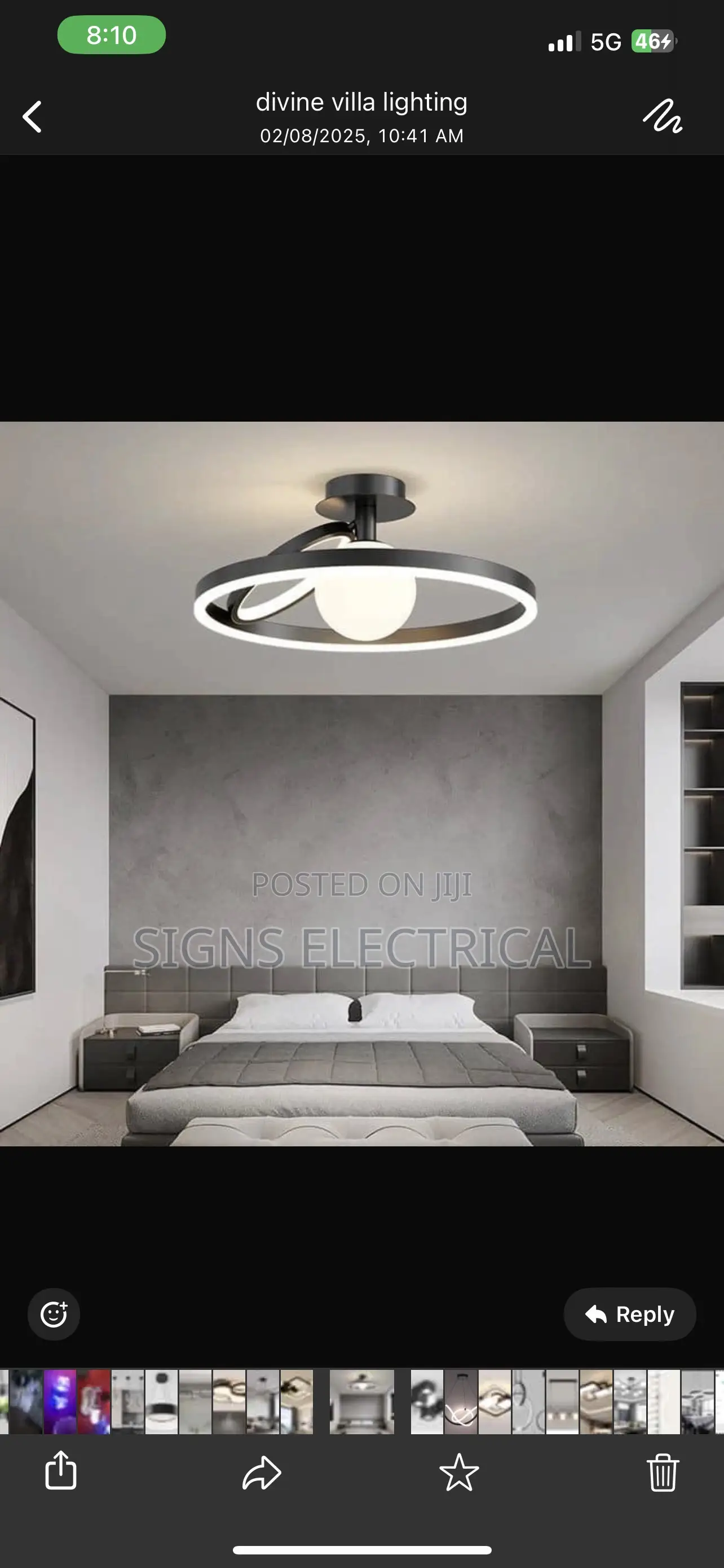 Living Room Bedroom Lamp Black And White
