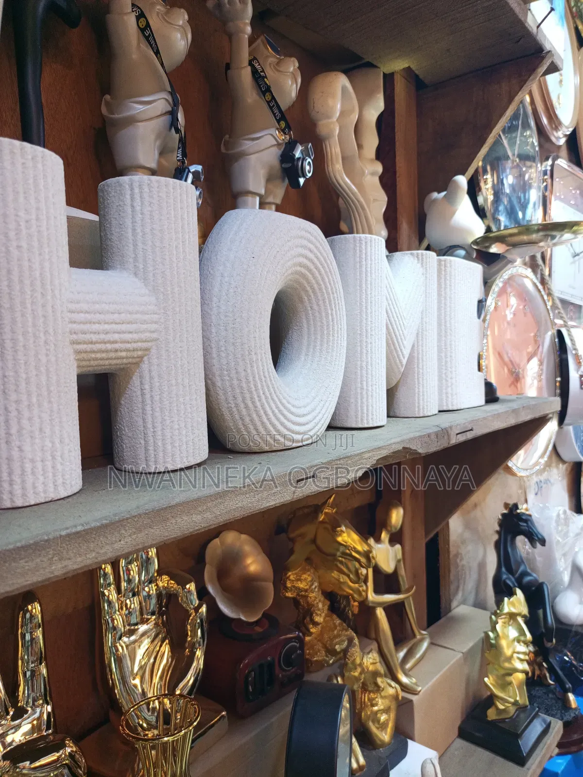 Home Letters Vase,Nordic Ceramic for Living Room