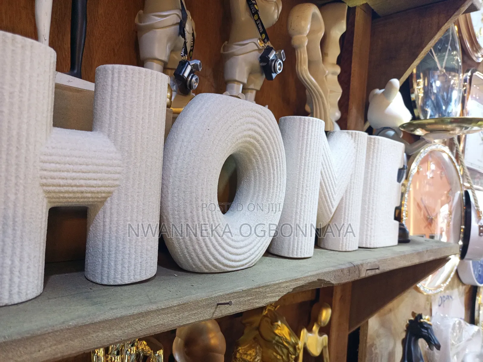 Home Letters Vase,Nordic Ceramic for Living Room