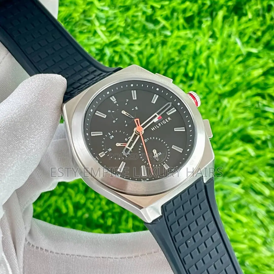 High Quality Luxury Tommy Hilfiger Rubber Wristwatch