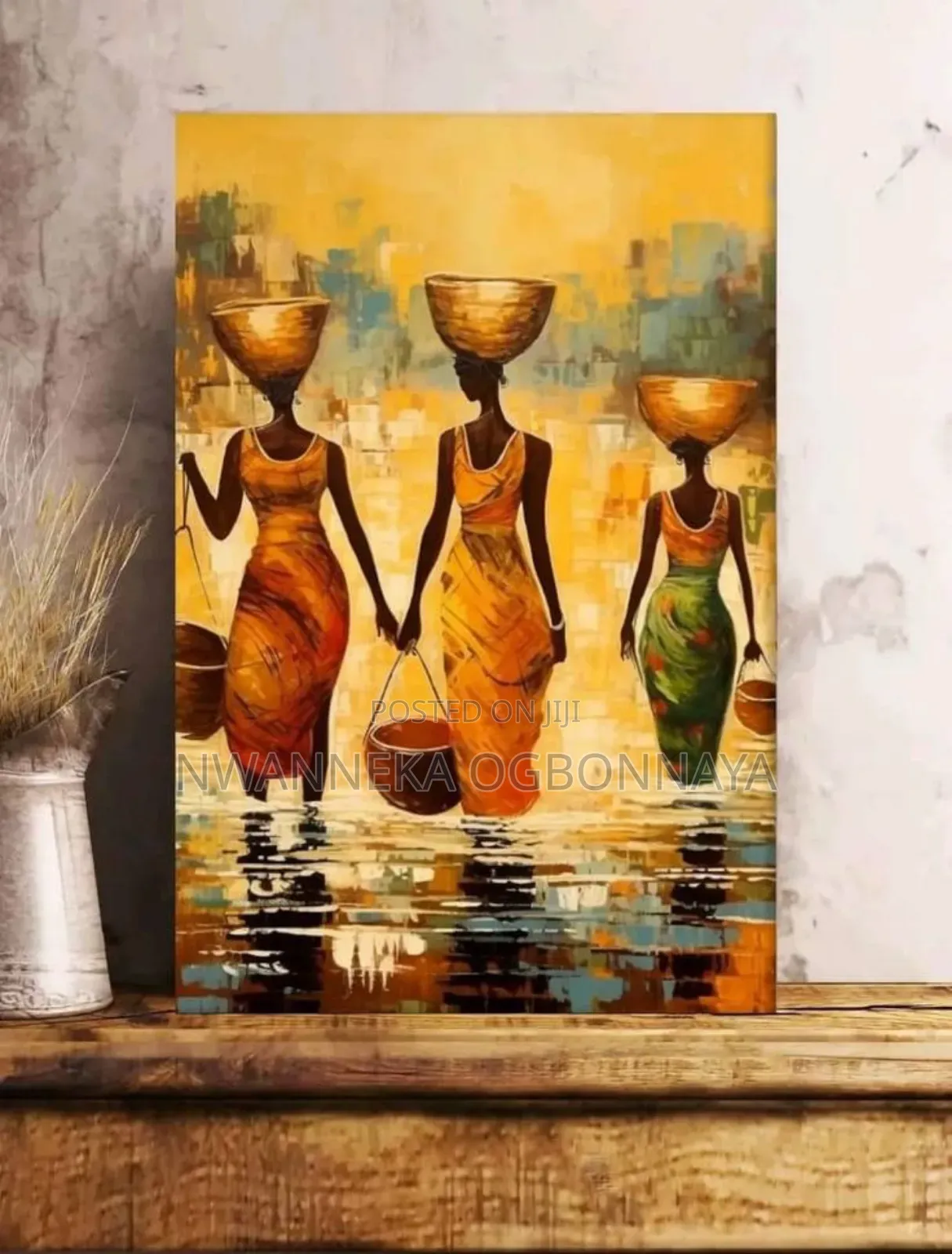 Ethnic African Culture Art Black Woman Poster Prints for Living Room
