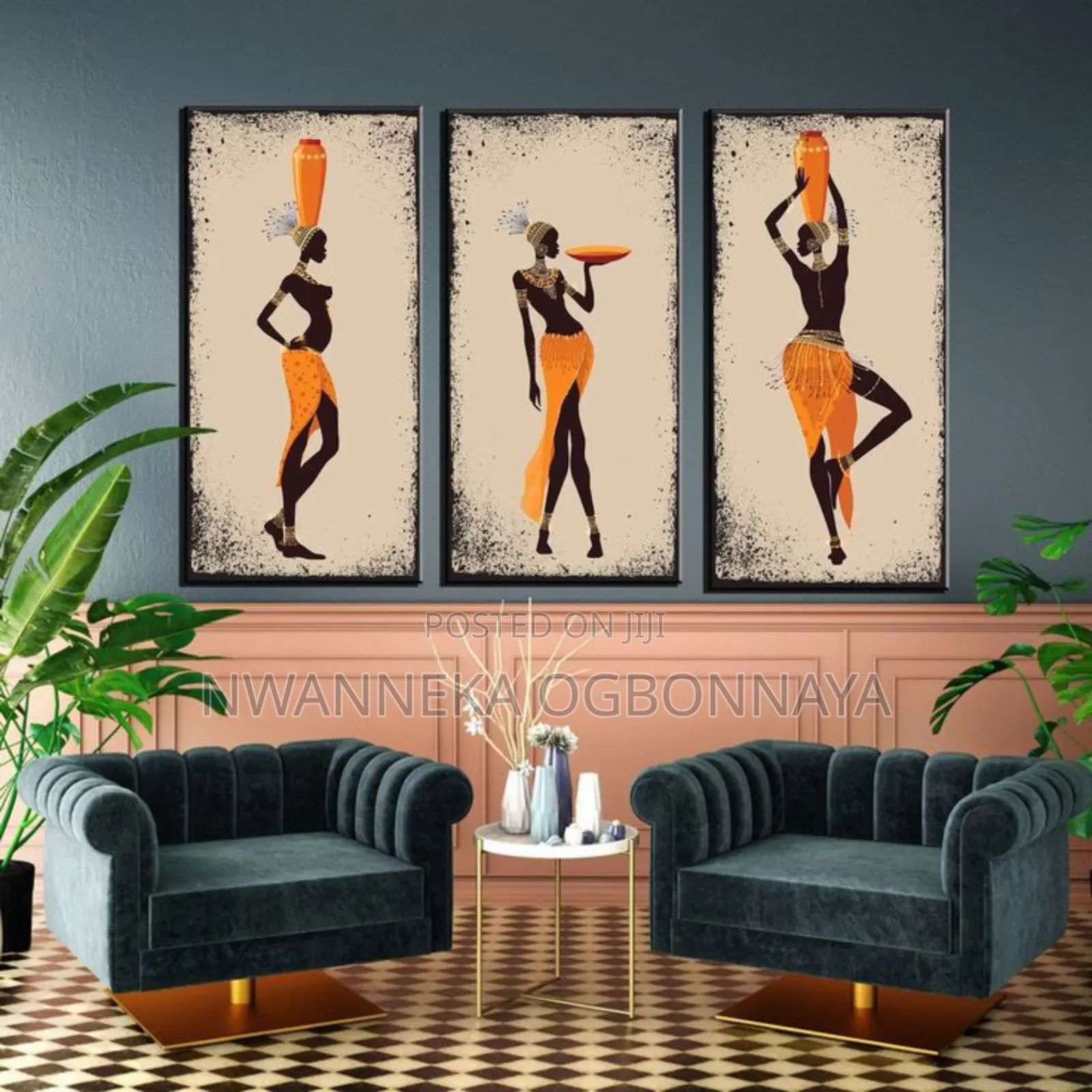 African Women Art Diamond Printing