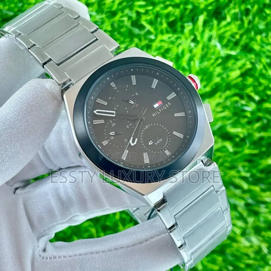 High Quality Luxury Tommy Hilfiger Chain Strap Wristwatch