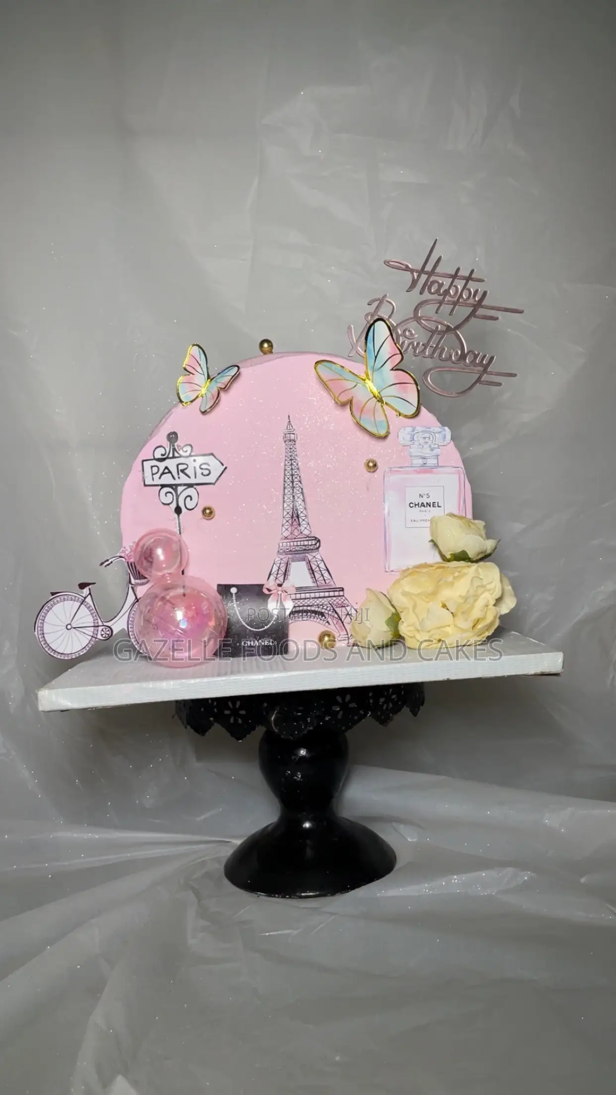 9inch Custom Made Cake With Chocolate and Vanilla Cake