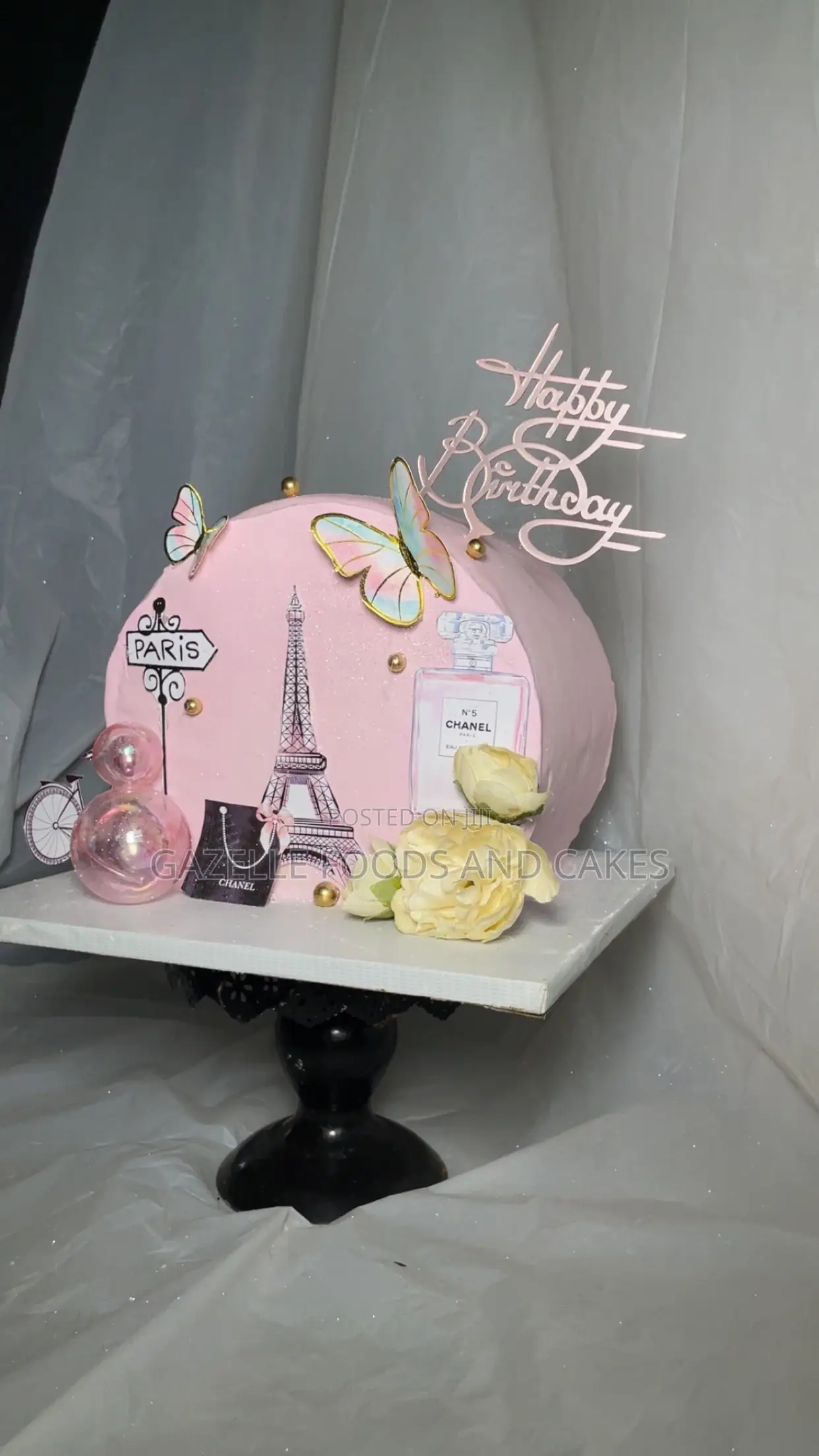 9inch Custom Made Cake With Chocolate and Vanilla Cake