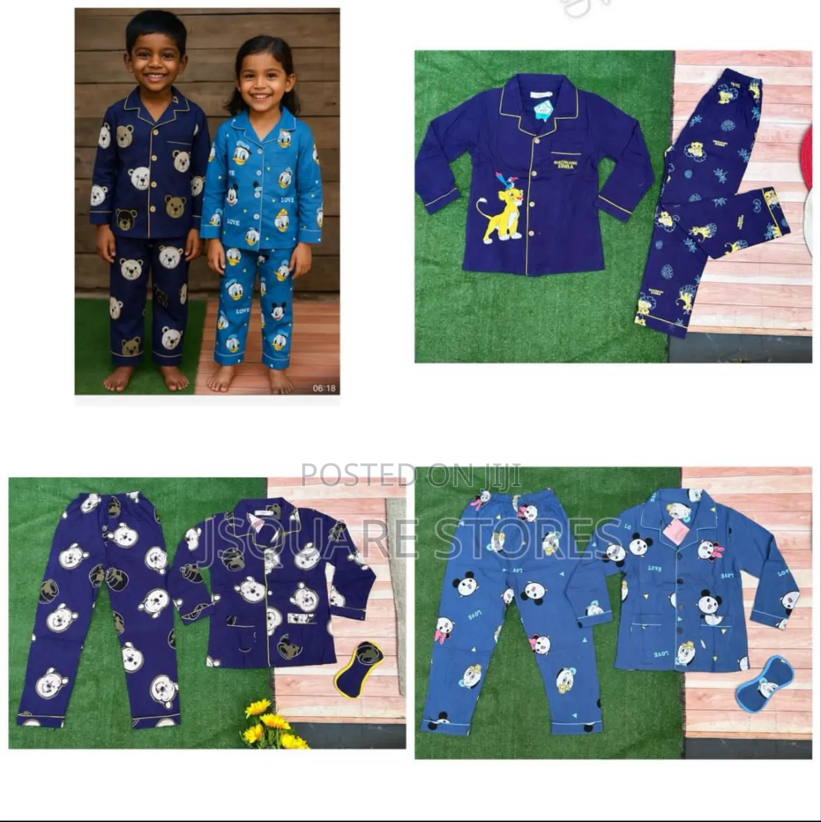 Unisex Pyjamas for Children Between the Ages of 2 / 3 Years to 9 Years
