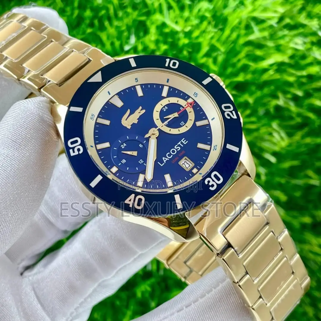 High Quality Luxury Lacoste Men Chain Strap Wristwatches