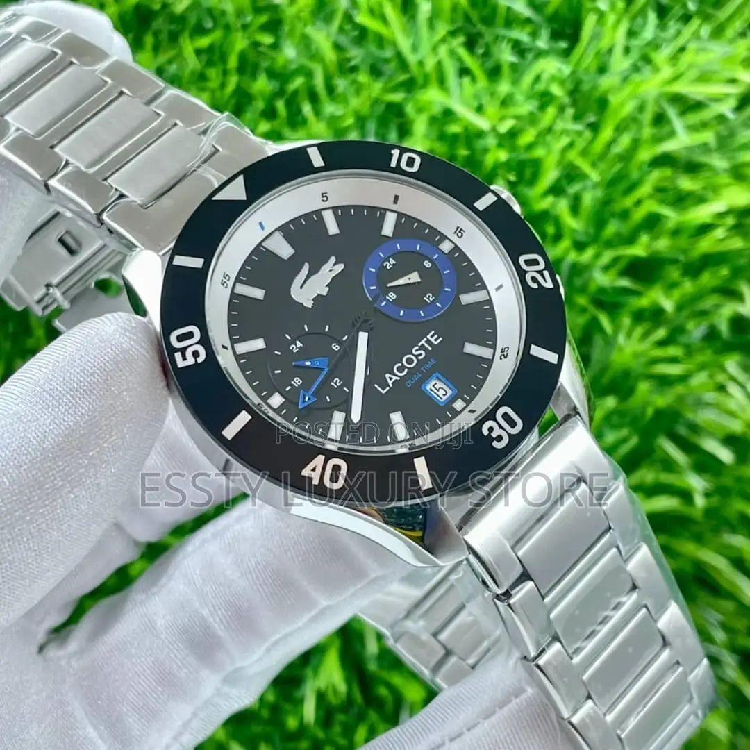 High Quality Luxury Lacoste Men Chain Strap Wristwatches