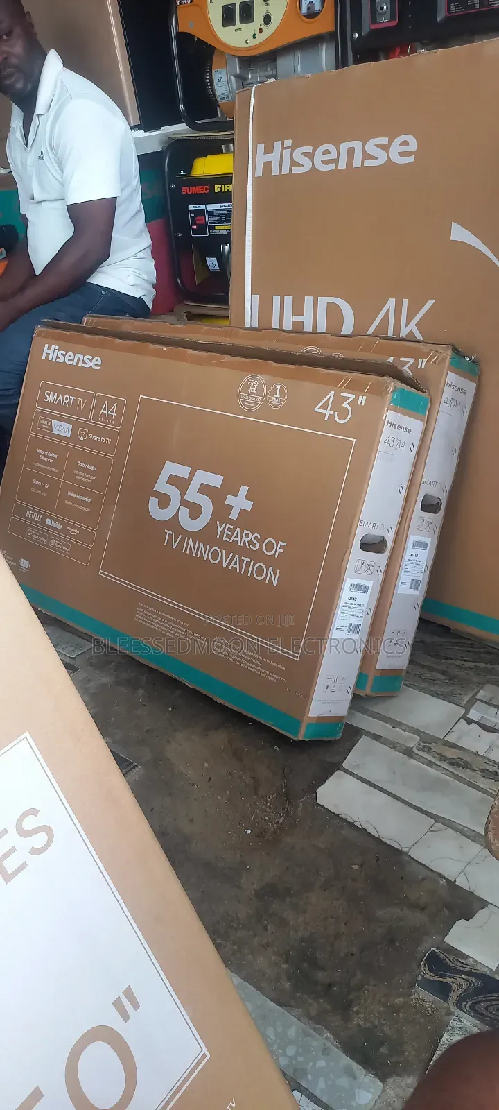 Hisense Inverter Smart Television Threeple Panels 2 Years G