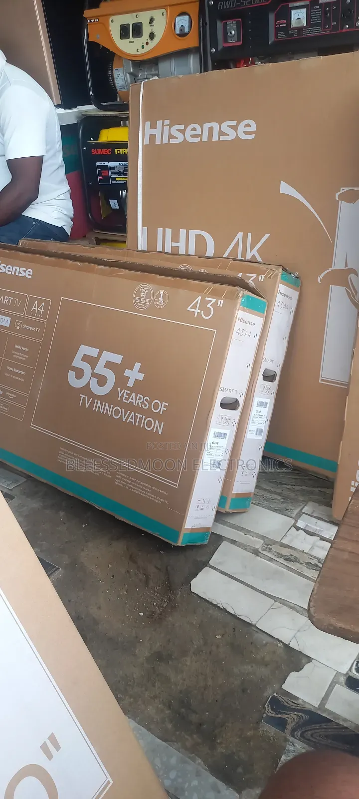 Hisense Inverter Smart Television Threeple Panels 2 Years G