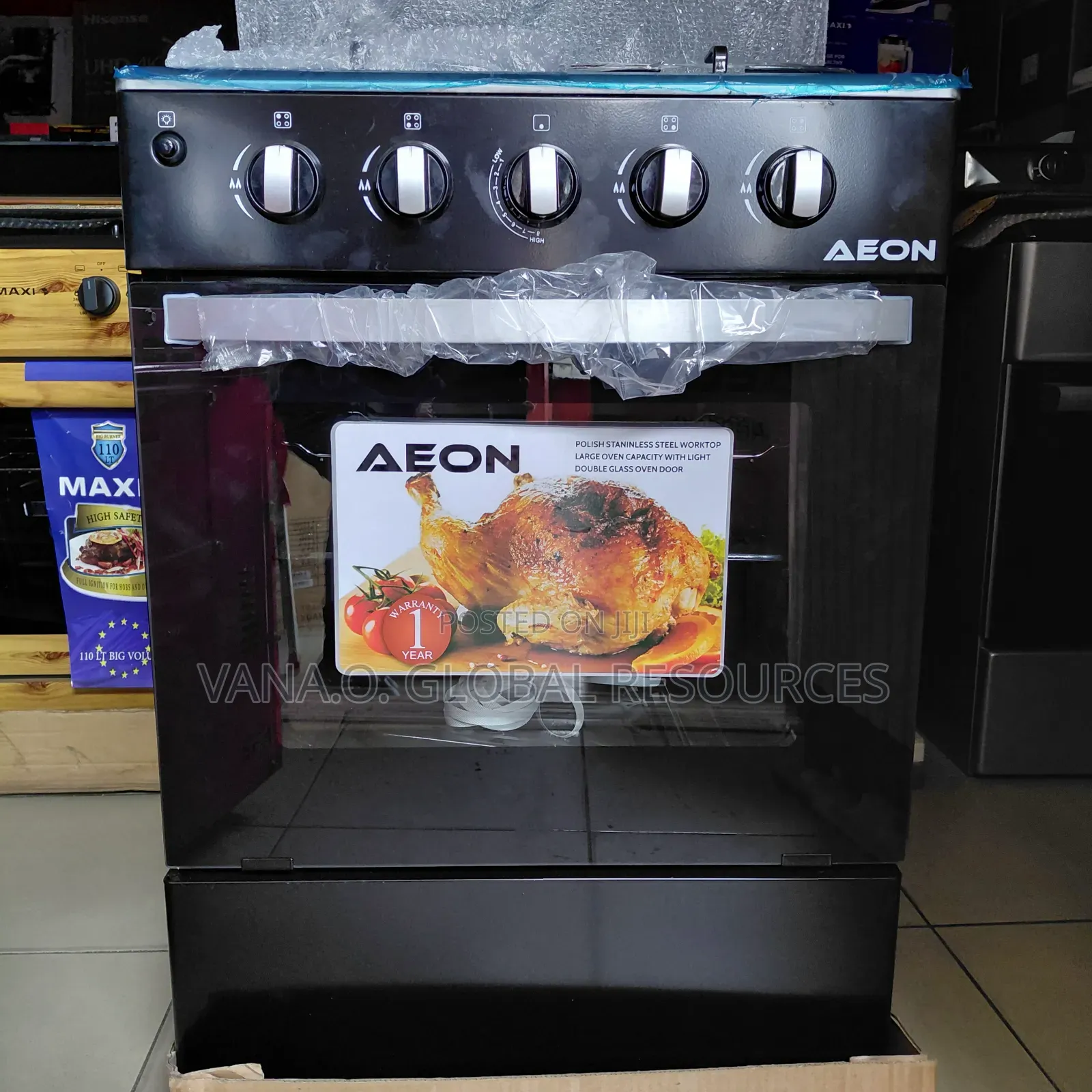 Gas Cooker Aeon 60x60 4 Burner Gas Cooker