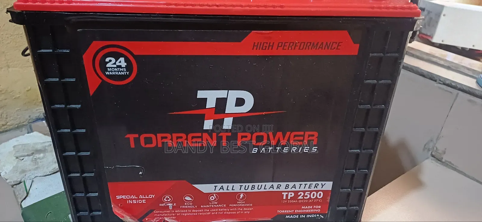 Torrent Power Tall Tubular Battery 250ah