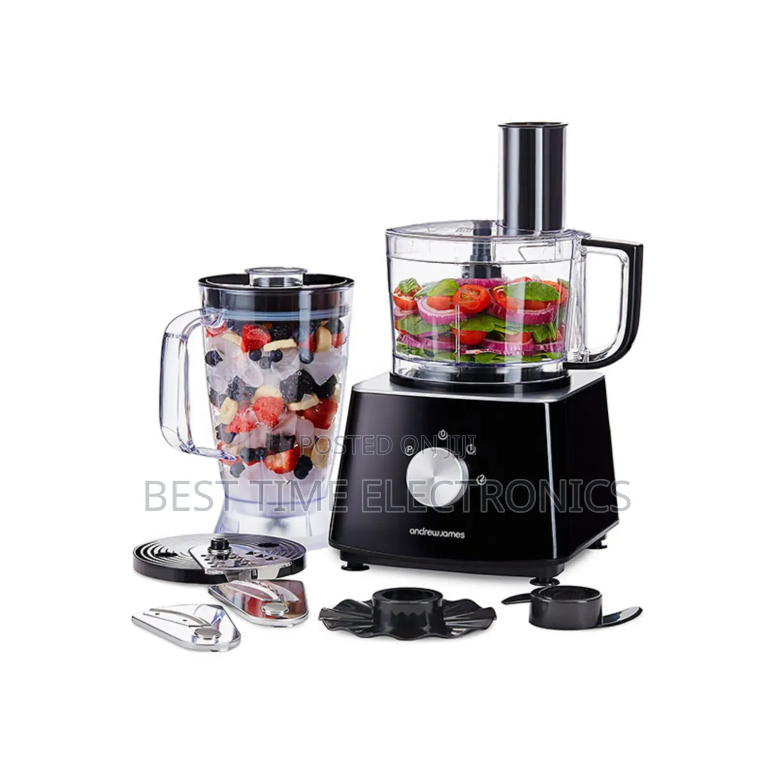 2in1 Andrew James Food Processor With Blender