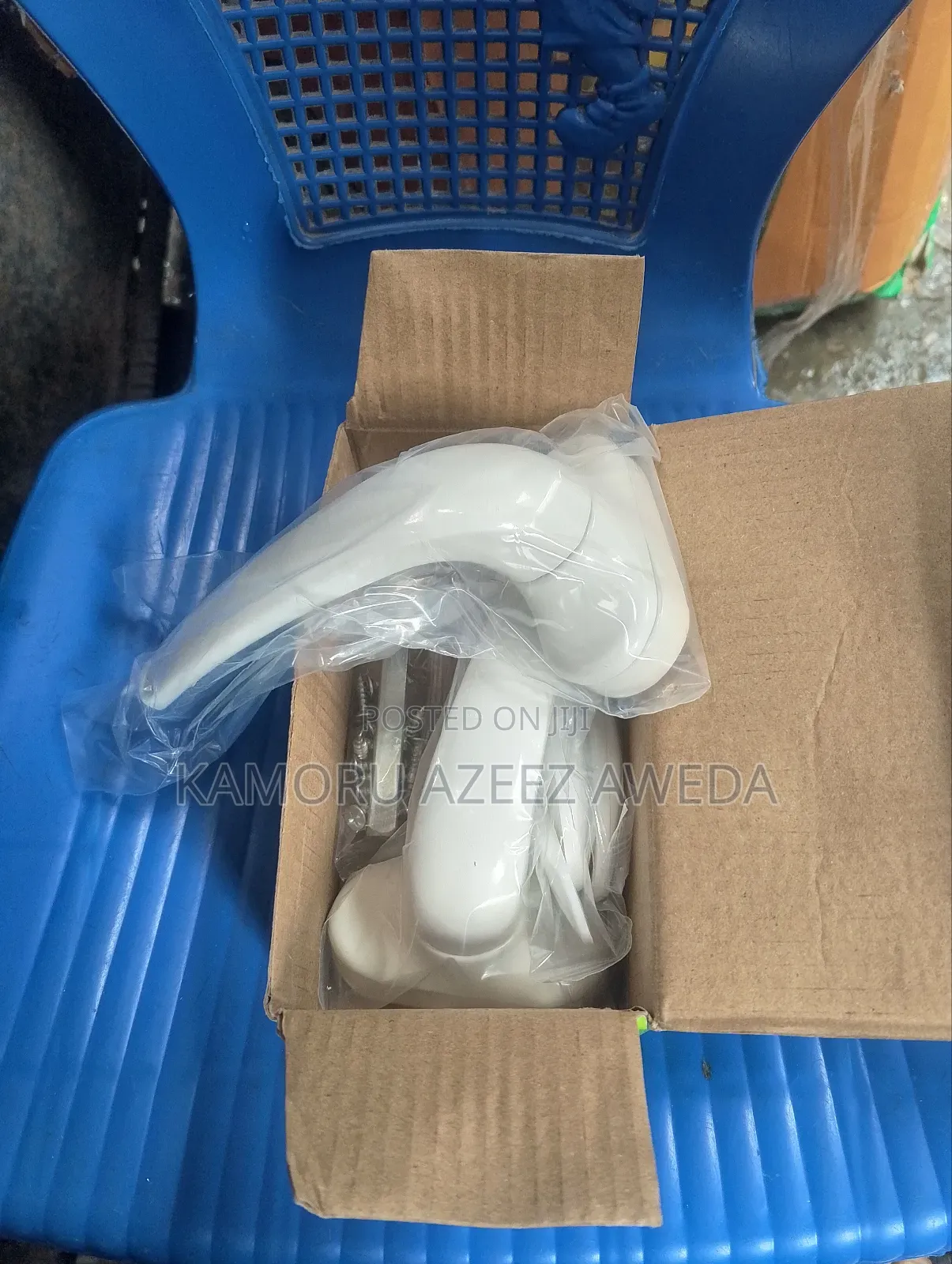 Aluminum Door Lock Complete White