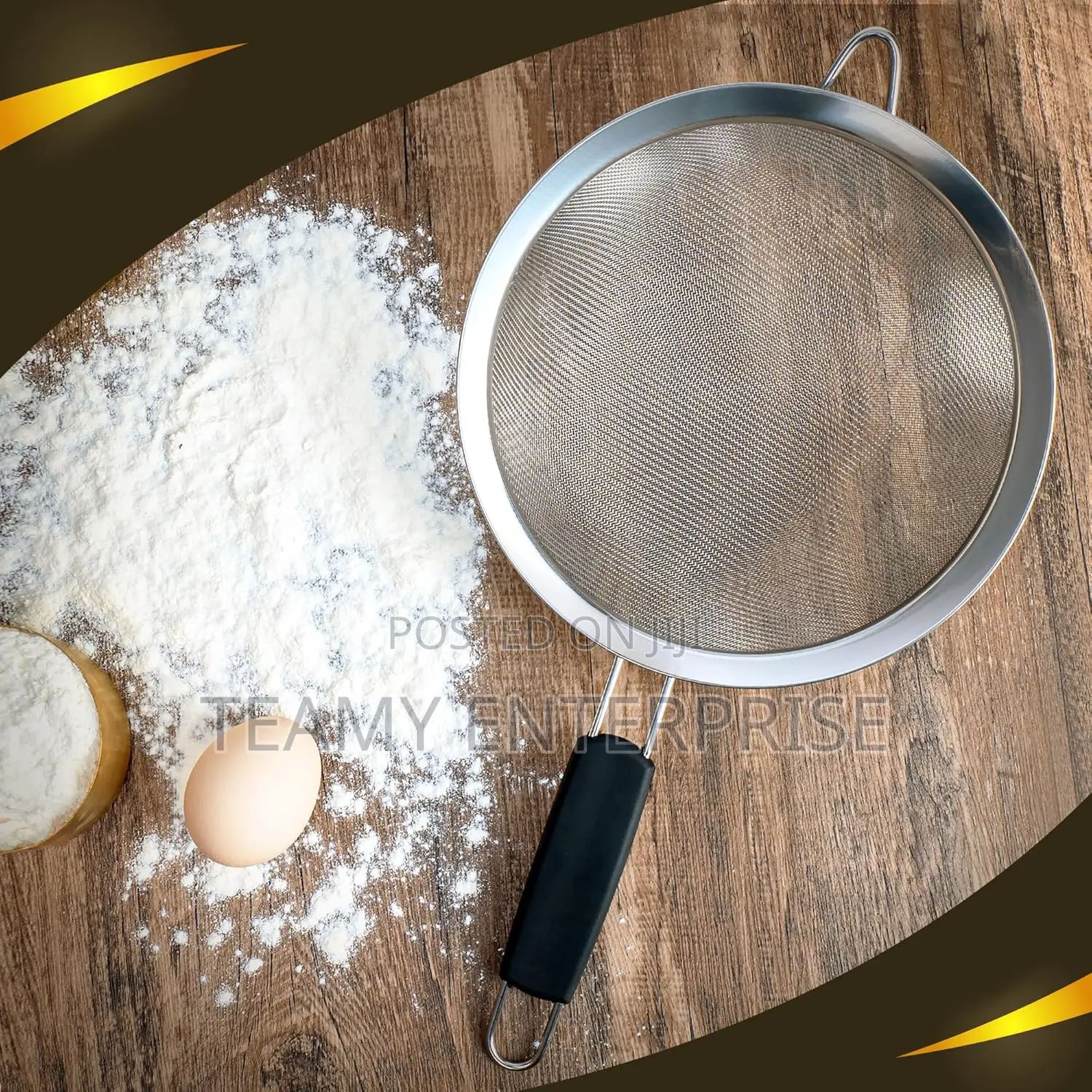 3 Stainless Steel Fine Mesh Strainers Filters With Insulated Handles