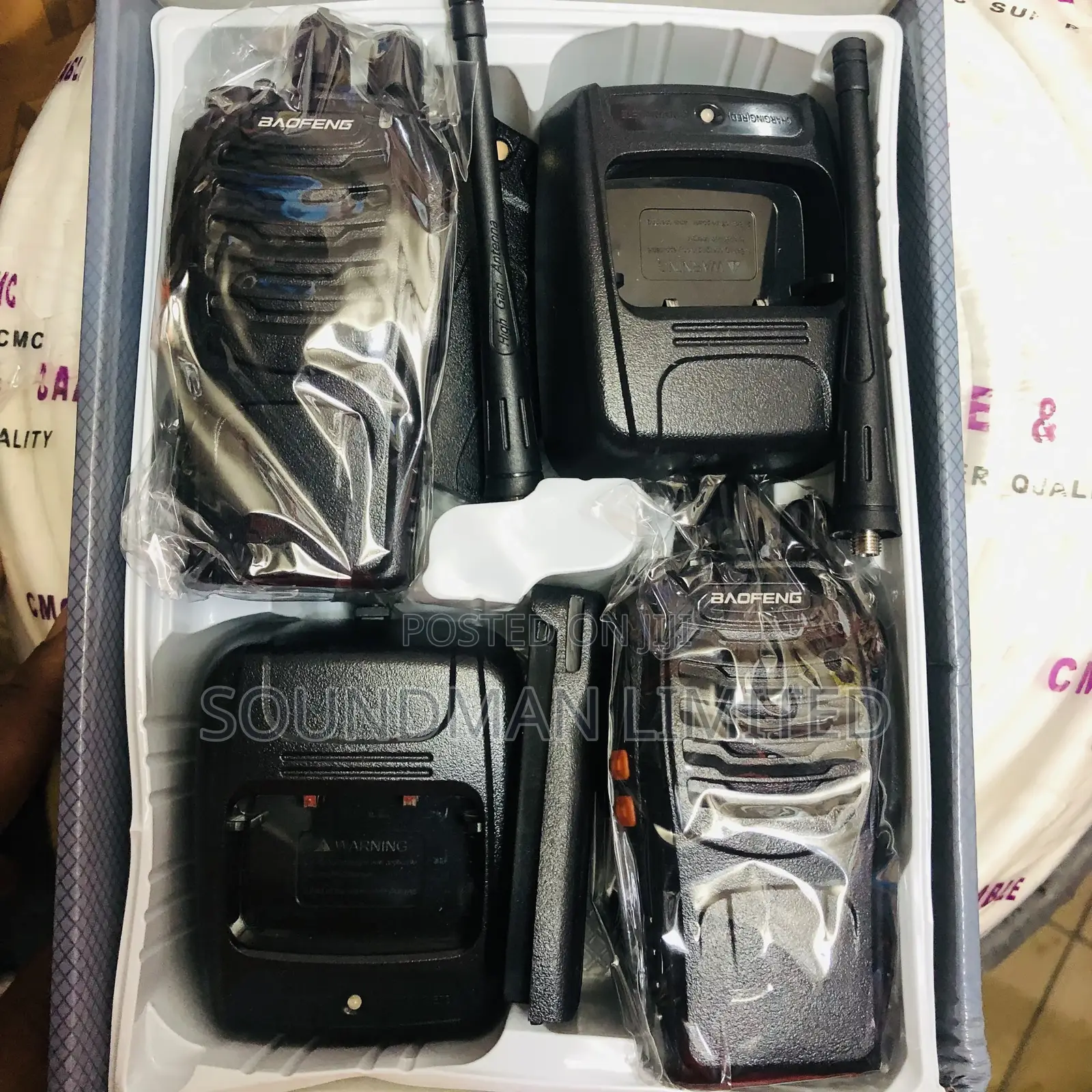 2 in 1 Two Way Portable Radio Walkie Talkie Uhf Transceiver