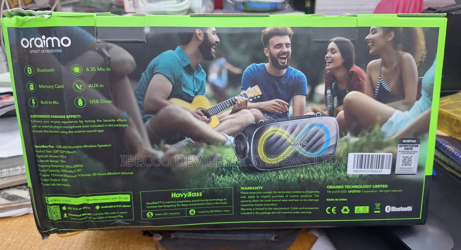 Oraimo Space Box Pro Speaker Obs682