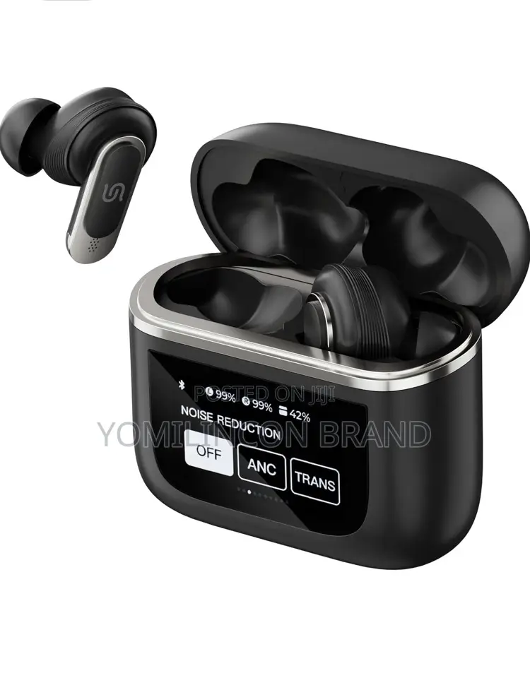 Porodo Soundtec Guide Anc TWS Earbuds With Touch Screen - Black