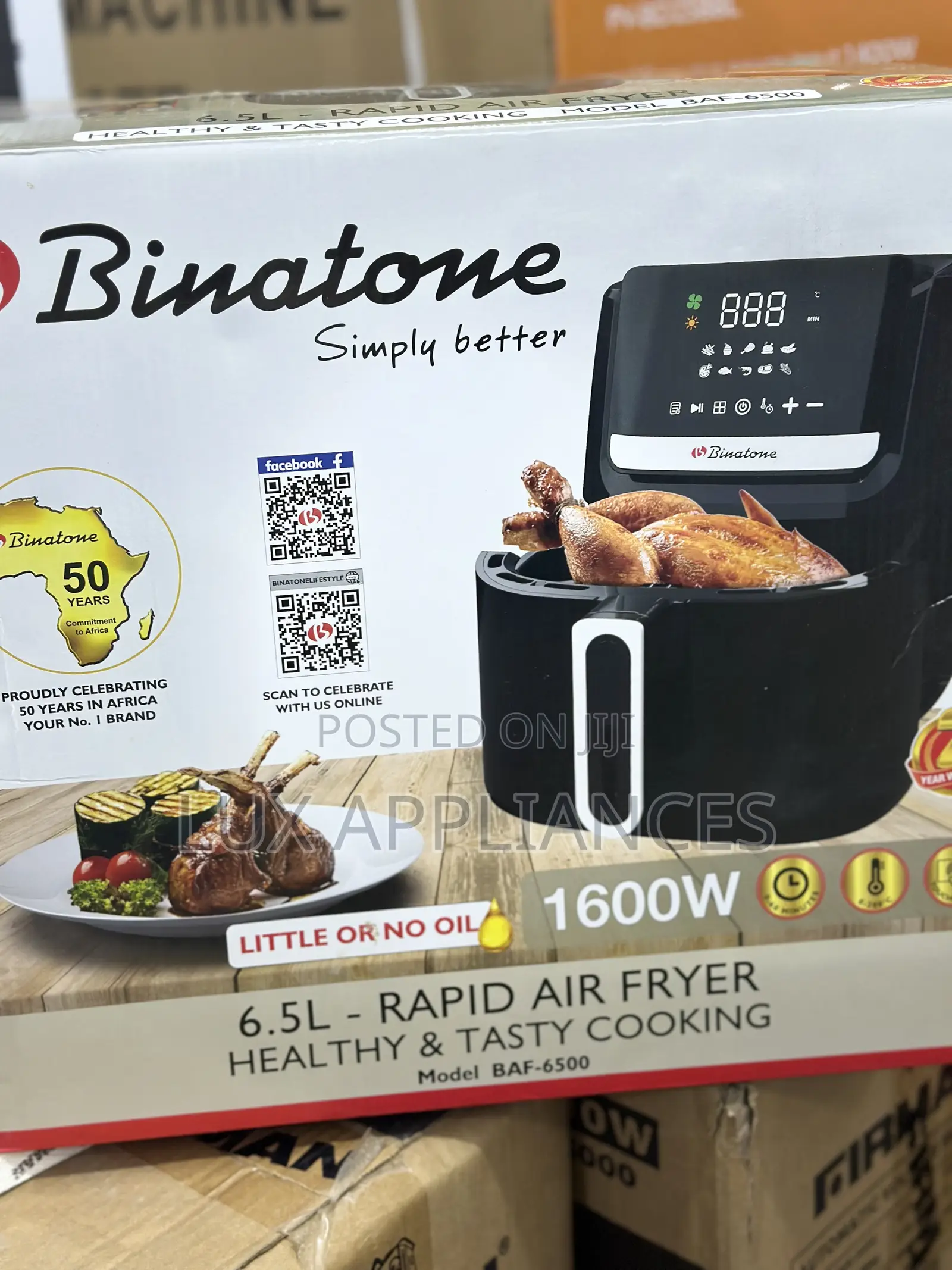 Binatone 6.5l Grill Air Fryer Baf-6500