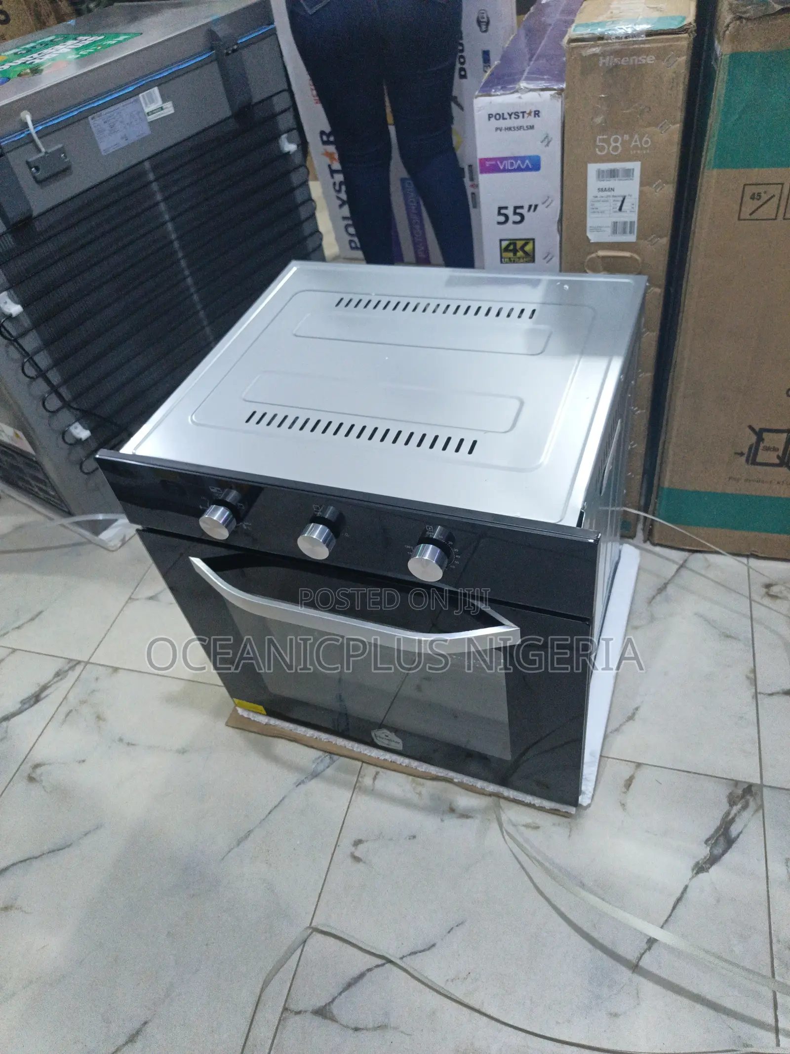 Homestar 60×60 Heat Perfect Built-in Electric/Gas Oven(Hsqmb60-Bk).