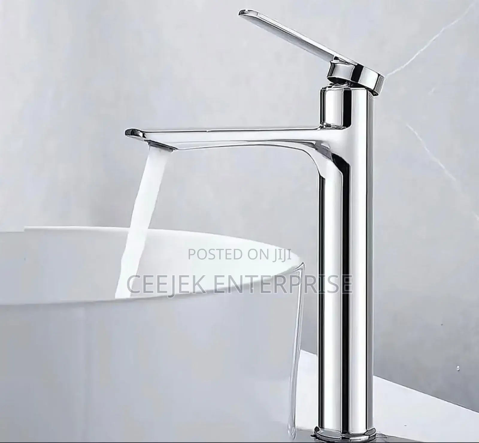 Long Stainless Basin Mixer