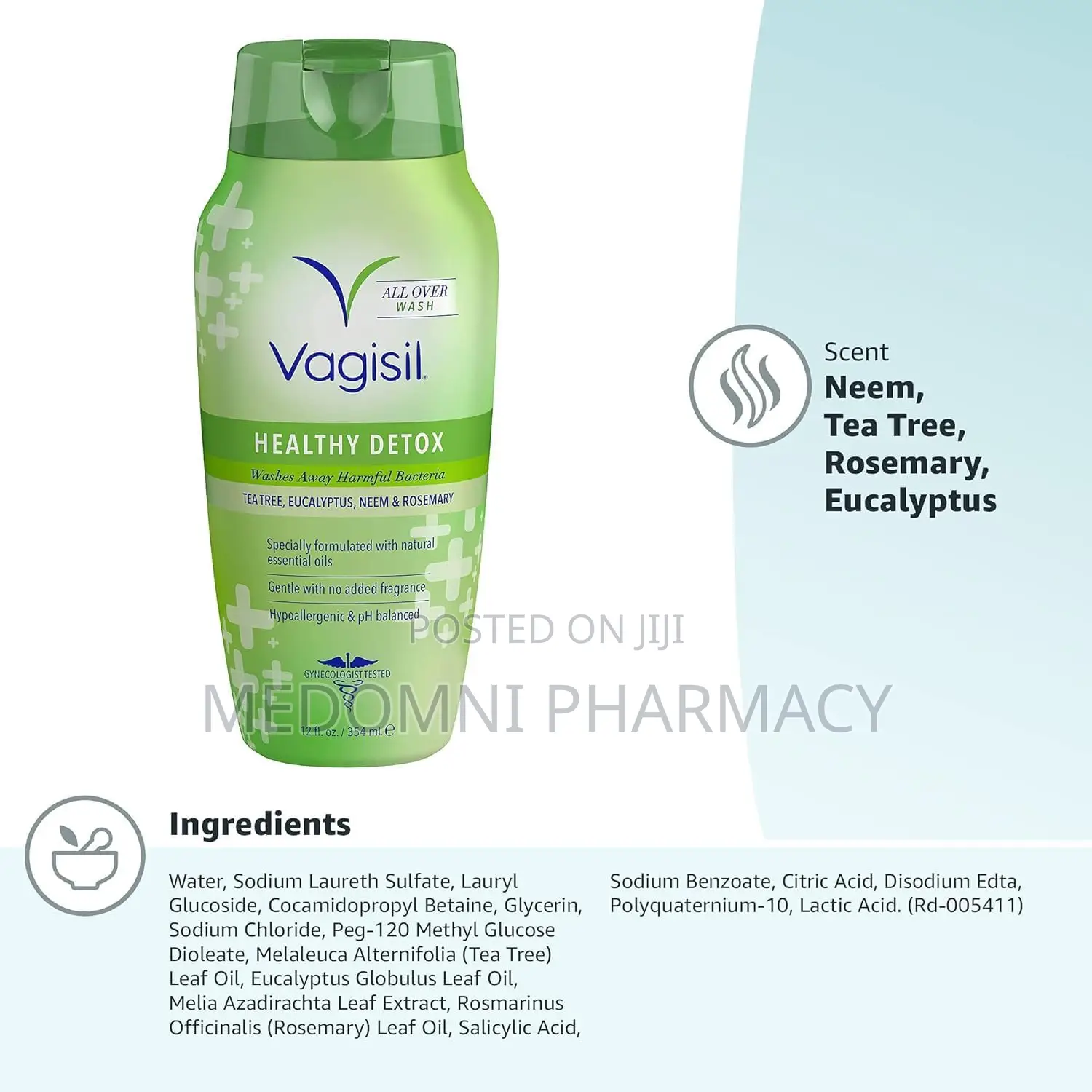 Vagisil Healthy Detox Feminine Wash 12 Fl Oz (354 Ml)