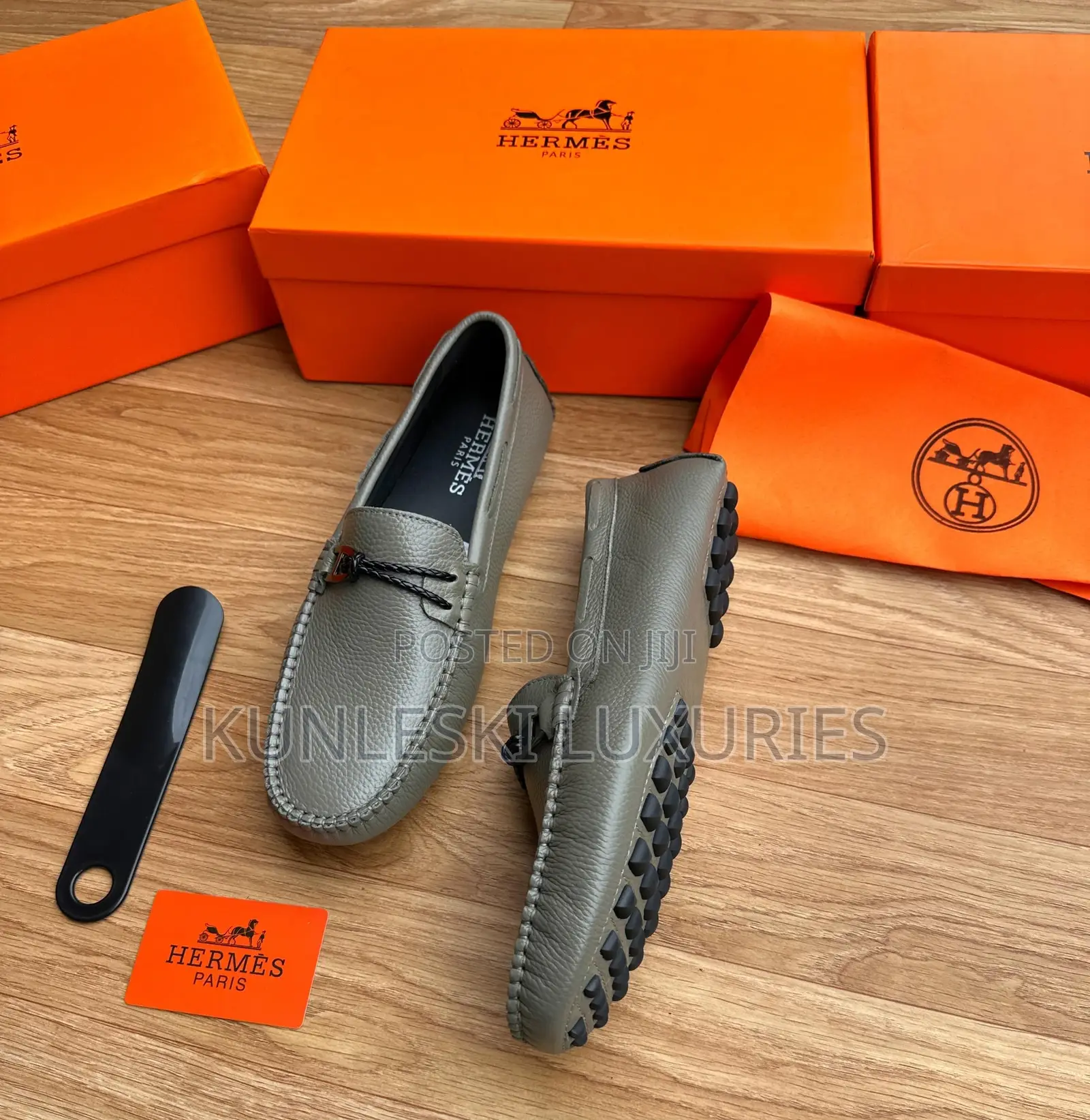 Original Hermes Suede / Leather Loafers Available